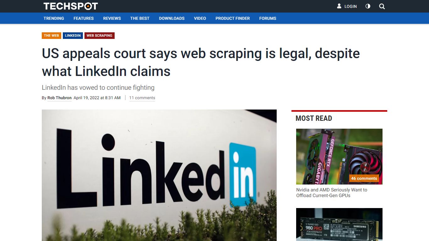 US appeals court says web scraping is legal, despite what LinkedIn ...